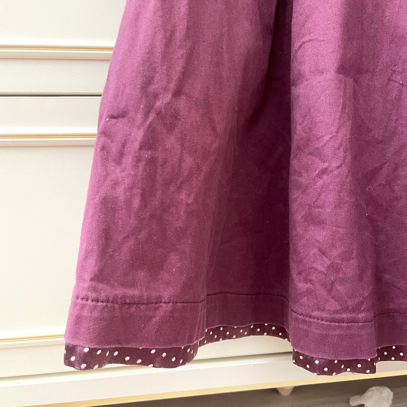 60lar lolita mor puantiye elbise - Görsel 4