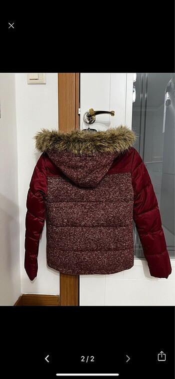 xs Beden Mavi kadın mont