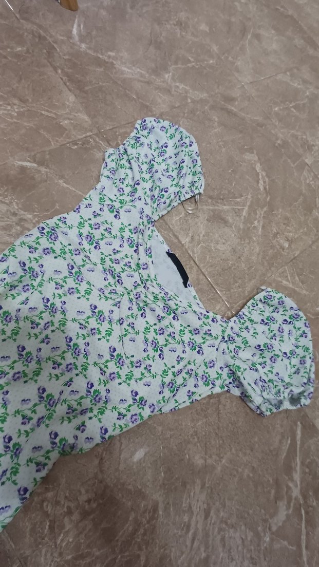 Çiçek Desenli Midi Günlük Elbise - Görsel 3