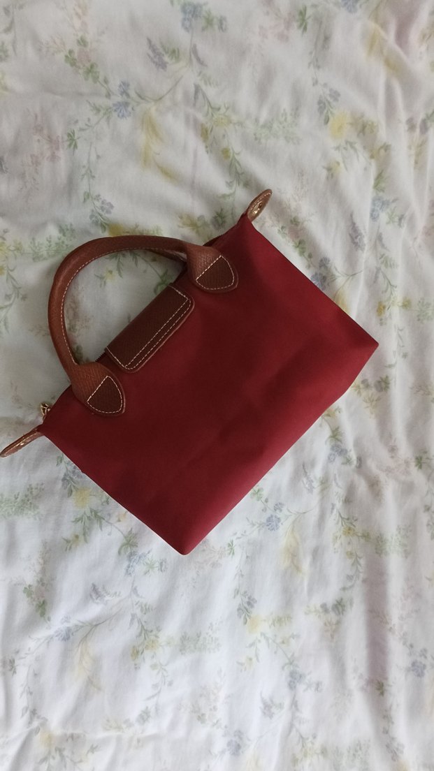 Bordo Süet Modern Klasik Kadın Çanta 
Longchamp - Görsel 2