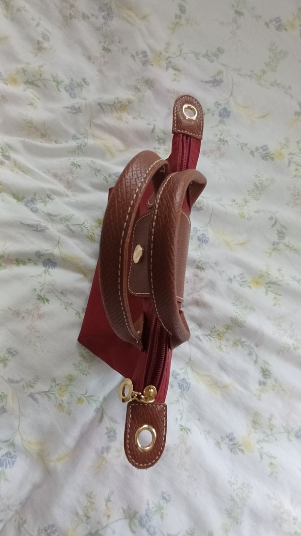 Bordo Süet Modern Klasik Kadın Çanta 
Longchamp - Görsel 3