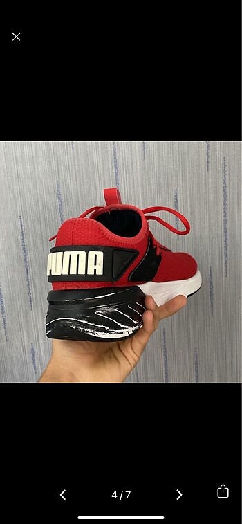 42 Beden kırmızı Renk Puma erkek 42 numara ayakkabı