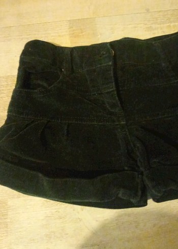 kız çocuk Siyah Süet Mini Şort - Görsel 3