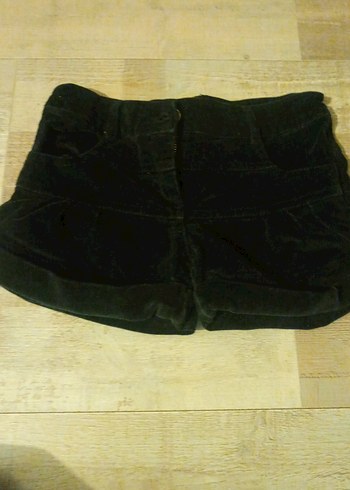 kız çocuk Siyah Süet Mini Şort - Görsel 2