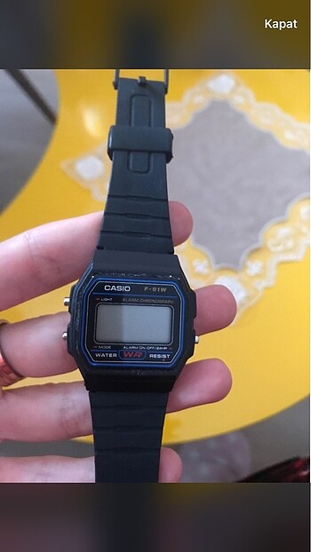 Beden siyah Renk Casio replika saat