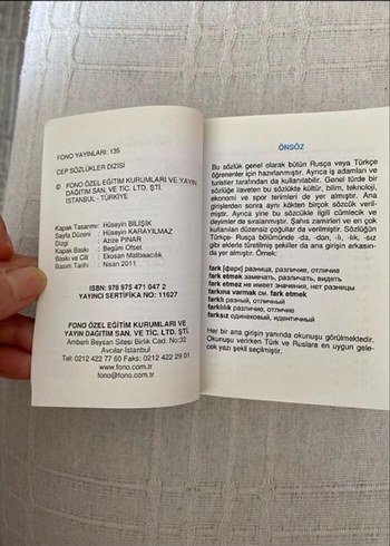 Rusça türkçe cep sözlüğü - Görsel 3