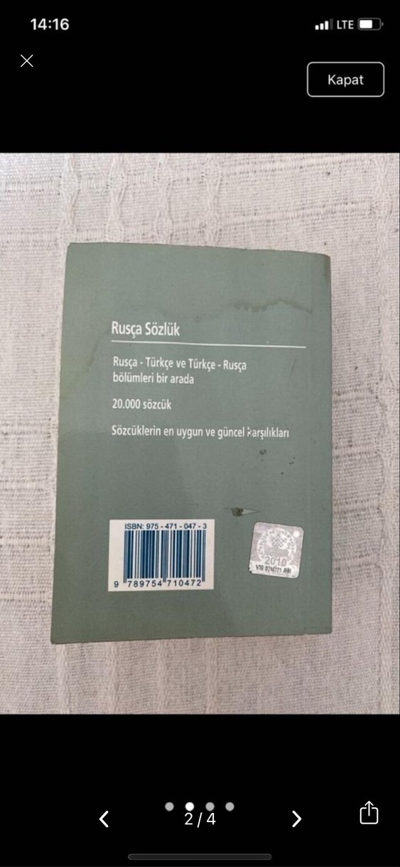 Rusça türkçe cep sözlüğü - Görsel 2