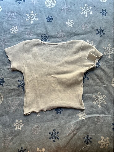 xs Beden beyaz Renk kadın dugmeli crop