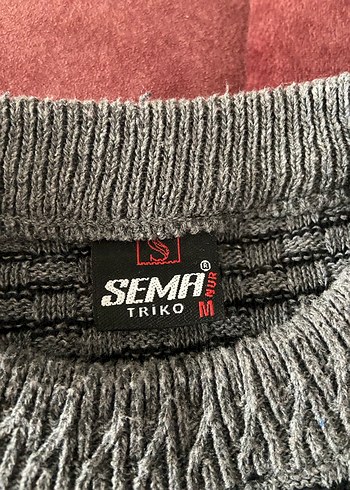 Gri Erkek Triko Kazak - Görsel 2