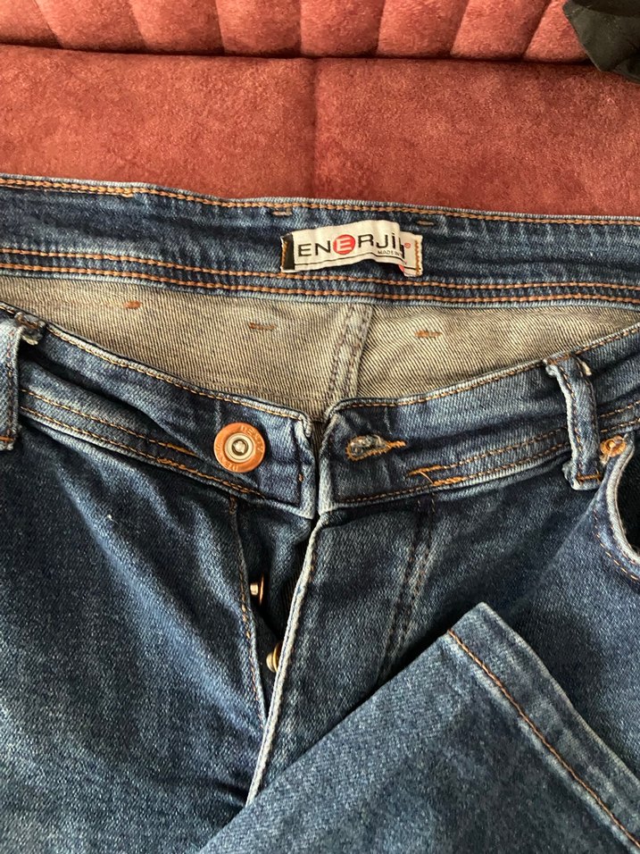 Mavi erkek Denim Normal Boy Kot Pantolon - Görsel 2