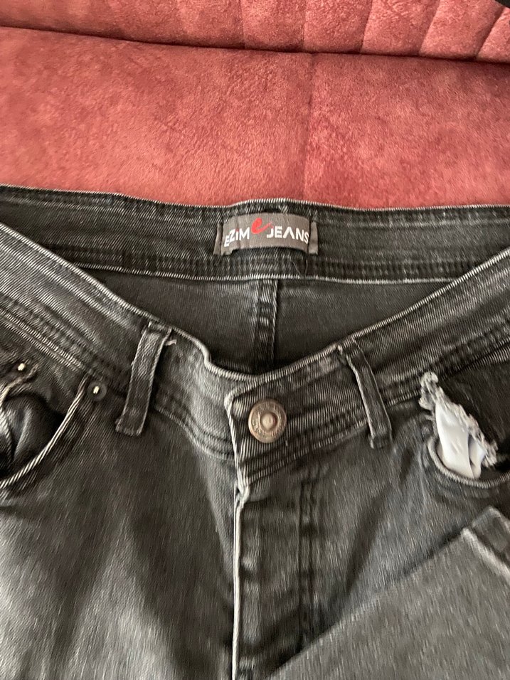 Gri Erkek Denim Jean - Görsel 2