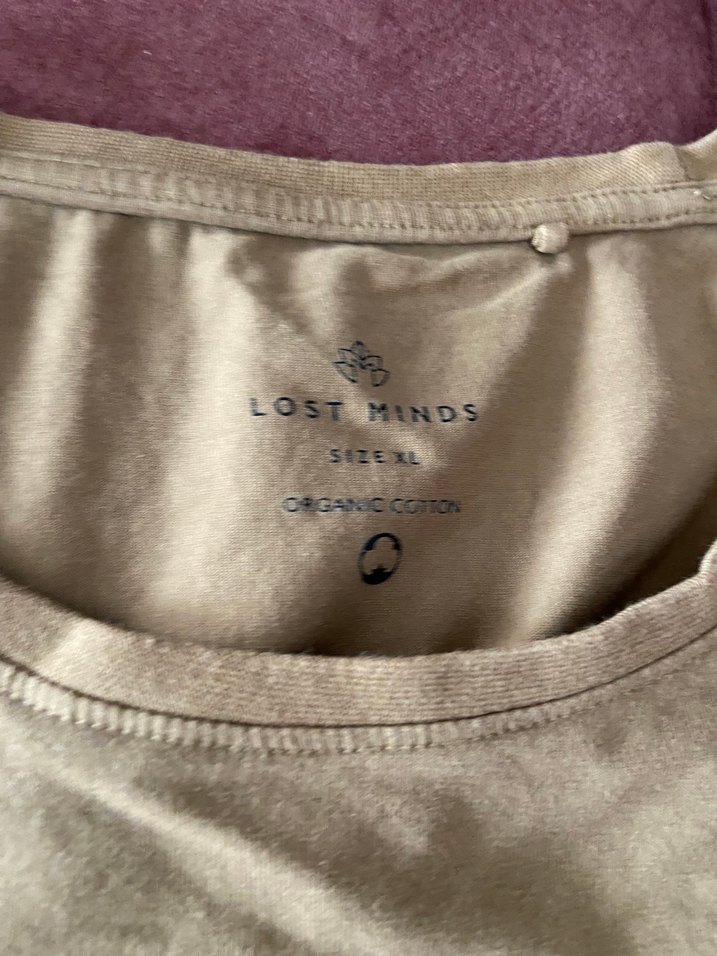 Bej Rahat Kesim Erkek Tişört - Görsel 2