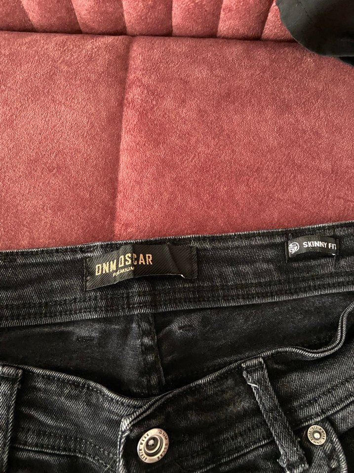 Gri dar Kesim Midi erkek Kot Pantolon - Görsel 2