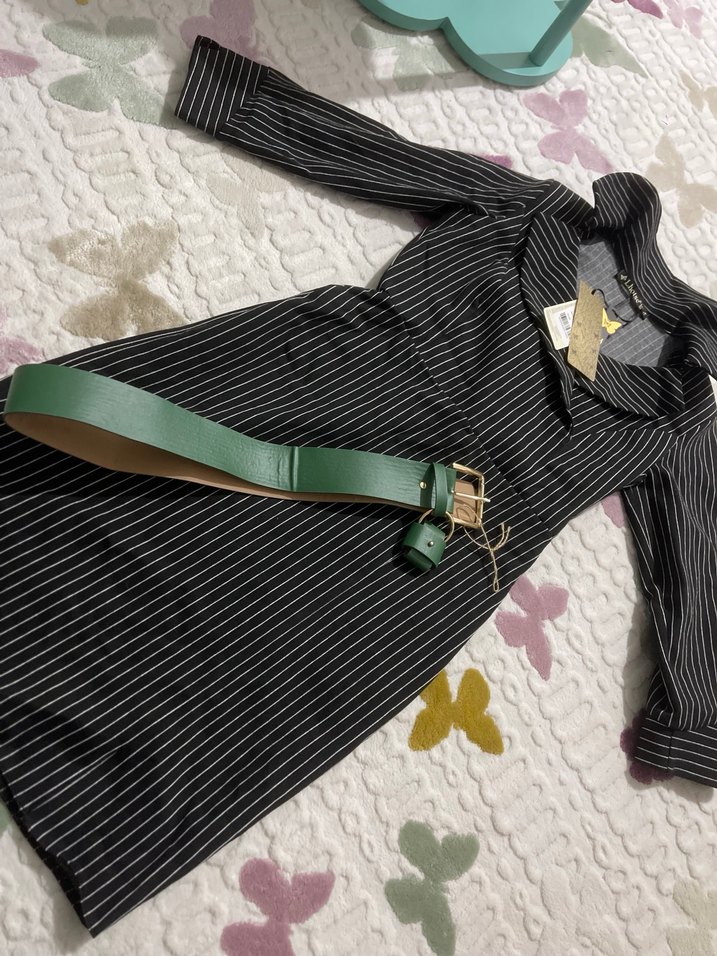 Siyah Renk Şık Elbise - Görsel 2