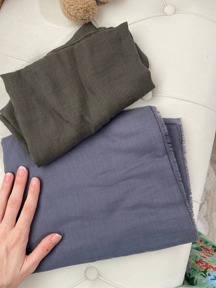 Modakaşmir neo pamuk şal kurşun rengi - Görsel 3