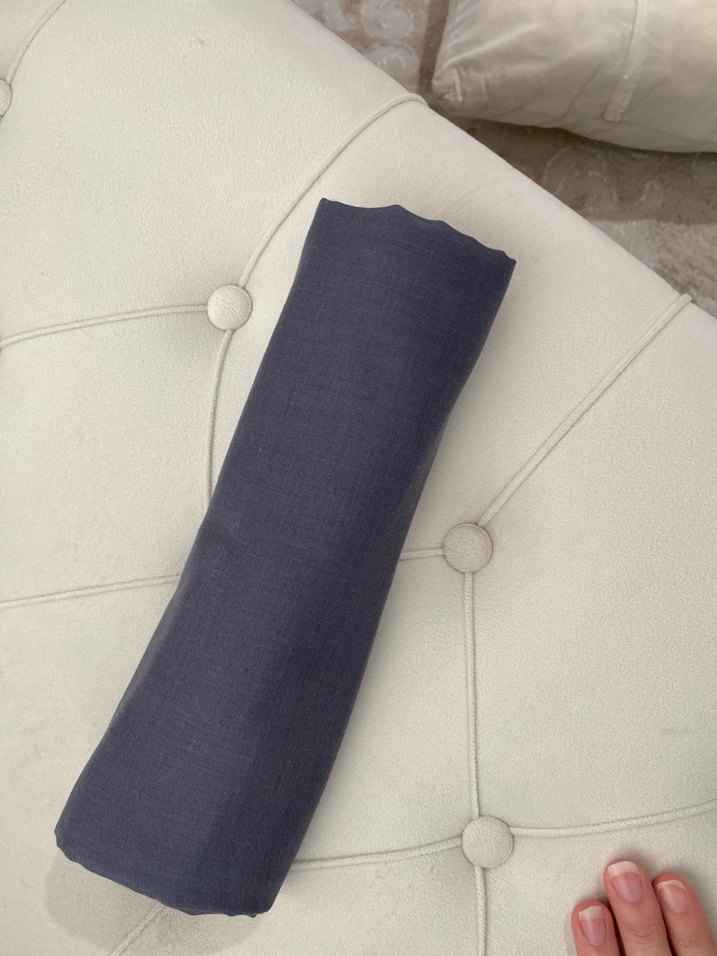 Modakaşmir neo pamuk şal kurşun rengi - Görsel 2