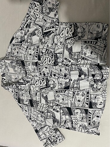 Gömlek pop art desenli