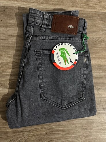 Lacoste Lacoste Gri Likları Kot Jeans Pantolon