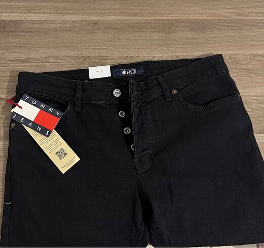 32 Beden Tommy hilfiger Erkek Siyah Kot Jeans