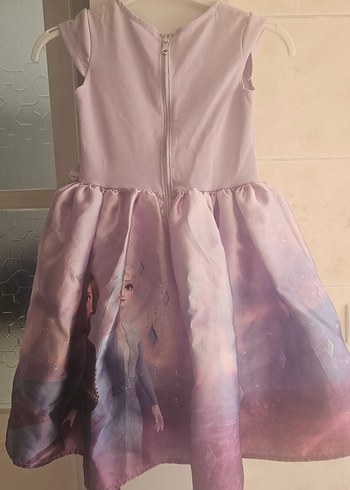 Mor Kız Çocuk Elbisesi Fiyonk Detaylı - Görsel 4