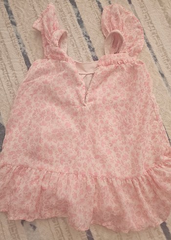 Mor Kız Çocuk Elbisesi Fiyonk Detaylı - Görsel 12