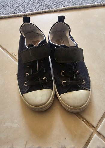 Koyu Mavi Tokalı Erkek Çocuk Spor Ayakkabı - Görsel 3