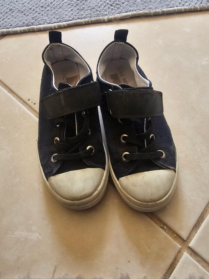 Koyu Mavi Tokalı Erkek Çocuk Spor Ayakkabı - Görsel 3