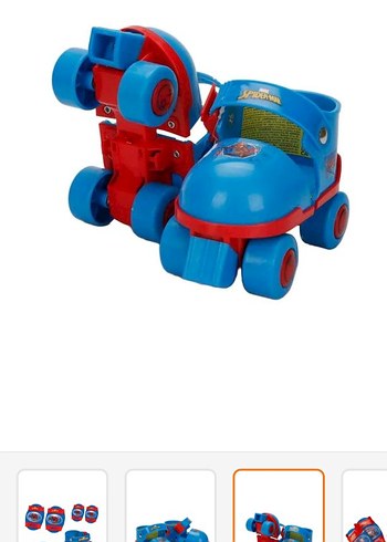 Mavi Örümcek Adam Baskılı Çocuk Paten Seti - Görsel 2