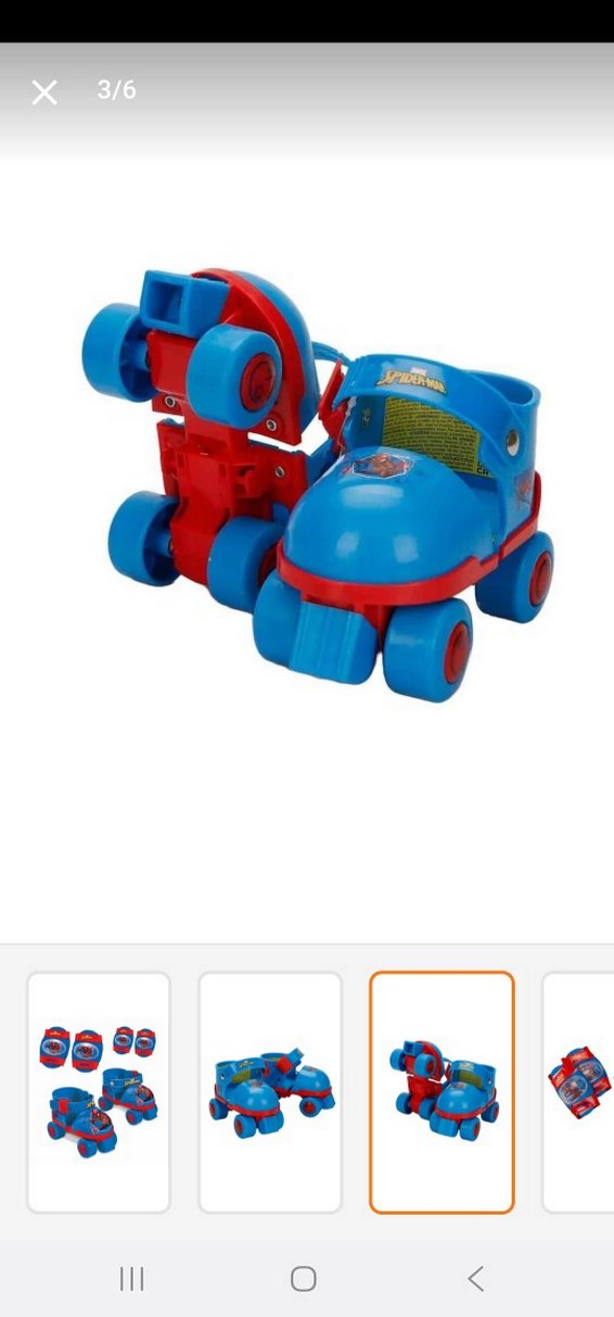 Mavi Örümcek Adam Baskılı Çocuk Paten Seti - Görsel 2