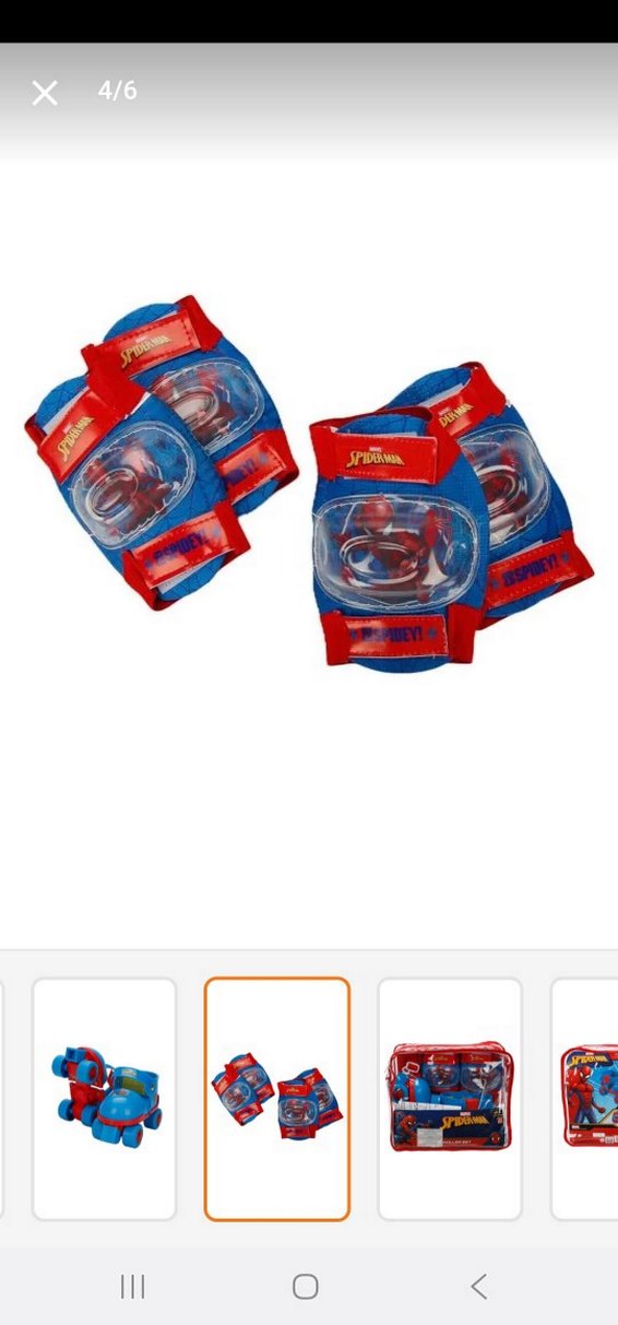 Mavi Örümcek Adam Baskılı Çocuk Paten Seti - Görsel 3