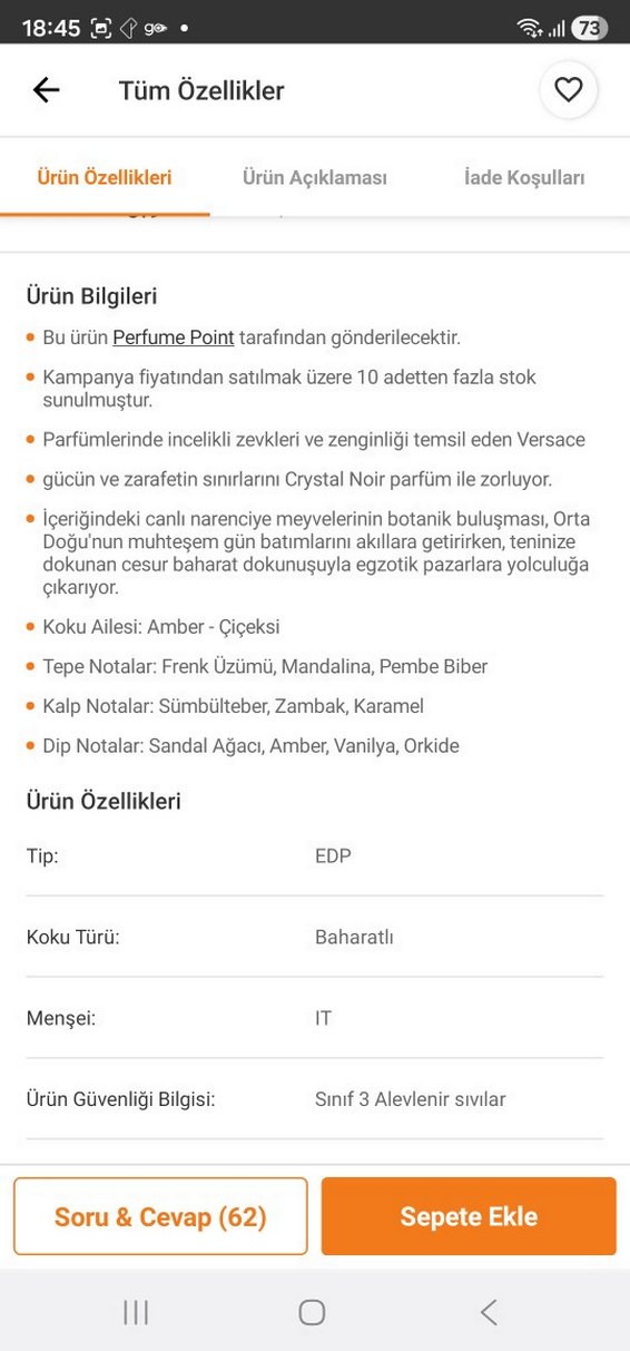 Versace Crystal Noir Kadın Parfümü - Görsel 4