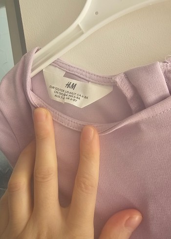 Mor Kız Çocuk Elbisesi Fiyonk Detaylı - Görsel 2