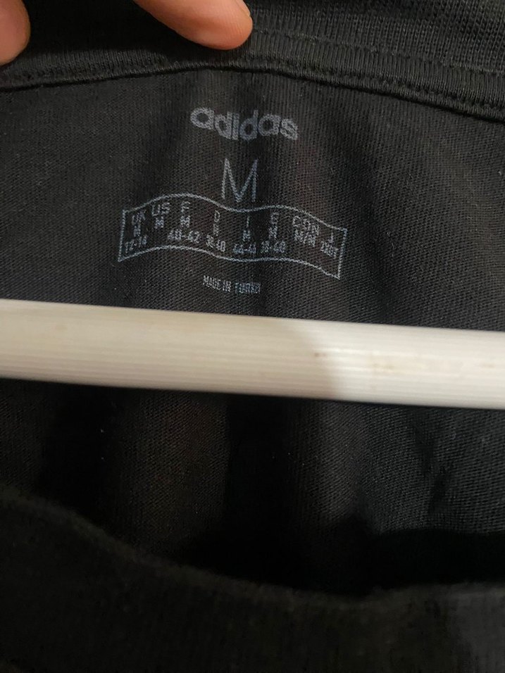 Siyah Adidas Kısa Kollu Tişört - Görsel 3