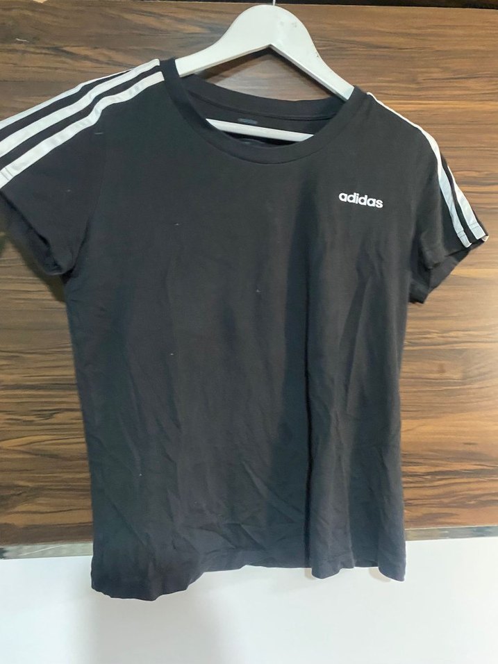 Siyah Adidas Kısa Kollu Tişört - Görsel 2