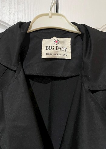 Siyah Düğmeli Uzun Kadın Trençkot - Görsel 2