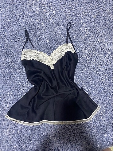 m Beden siyah Renk victoria's secret saten bluz
