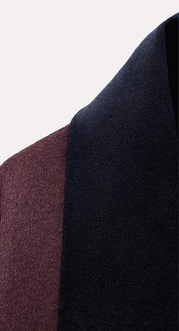 universal Beden bordo Renk Zara Yünlü Atkı Detaylı Pelerin
