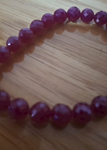 Yakut bileklik 8mm Bayan - Görsel 4