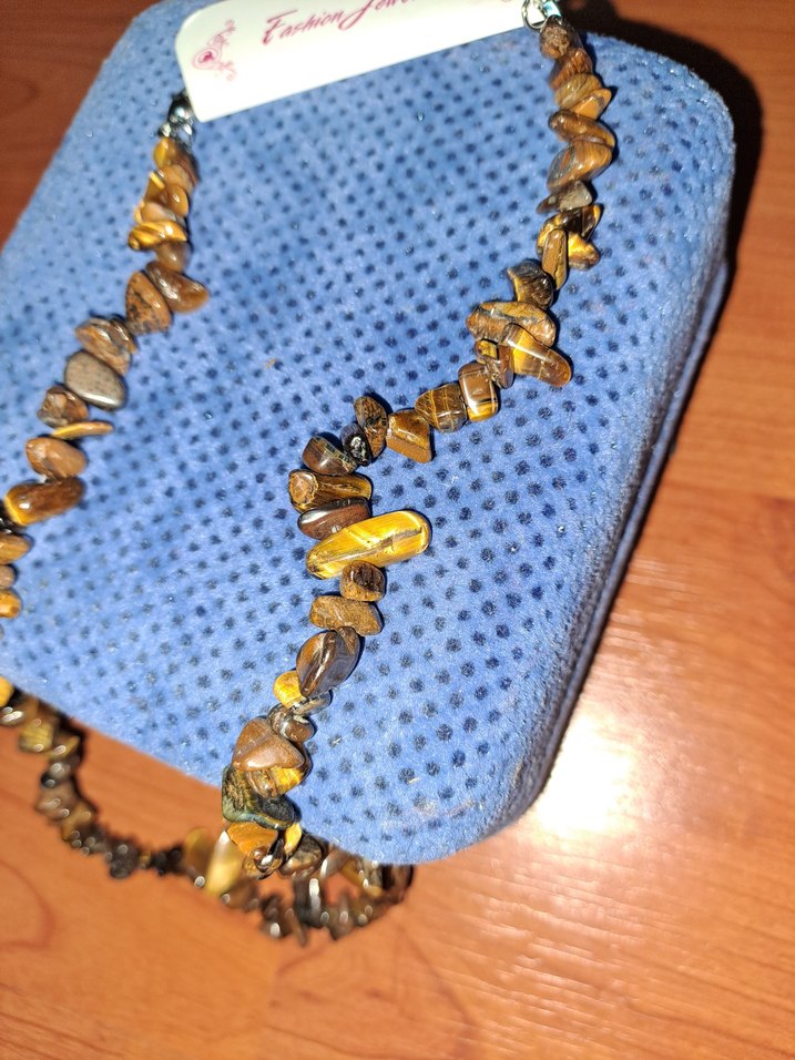 Kaplan gözü Bayan Kolye - Görsel 5