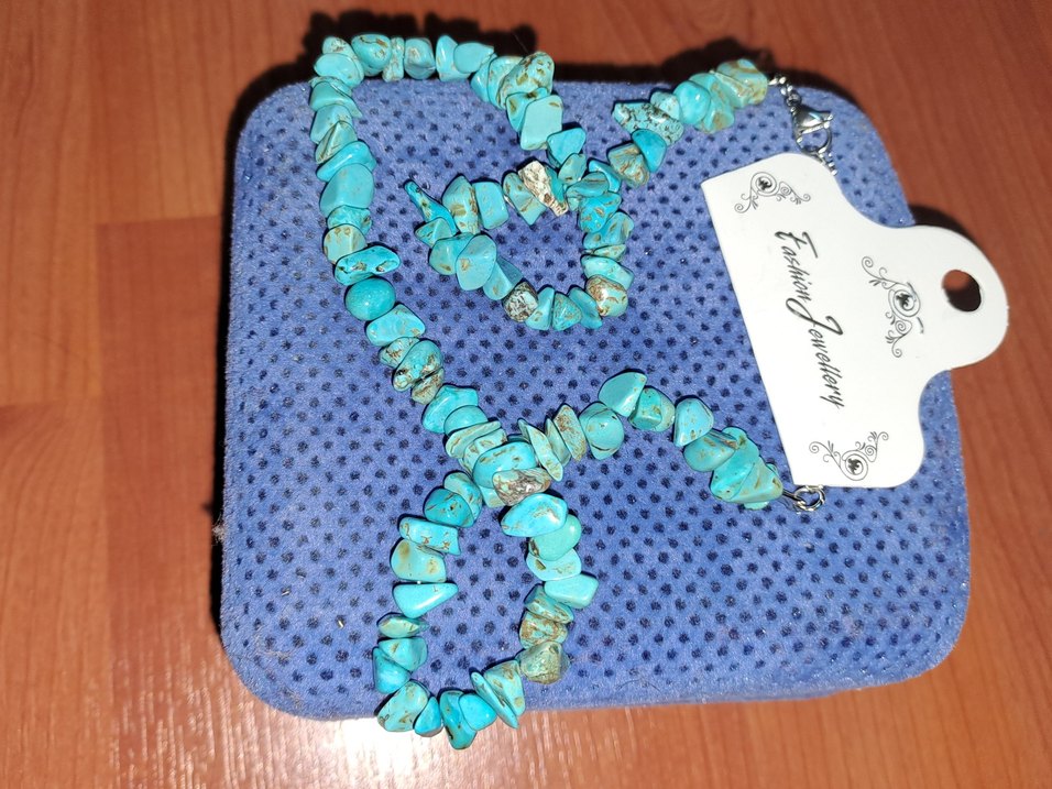 Turkuaz Bayan  Kolye - Görsel 5