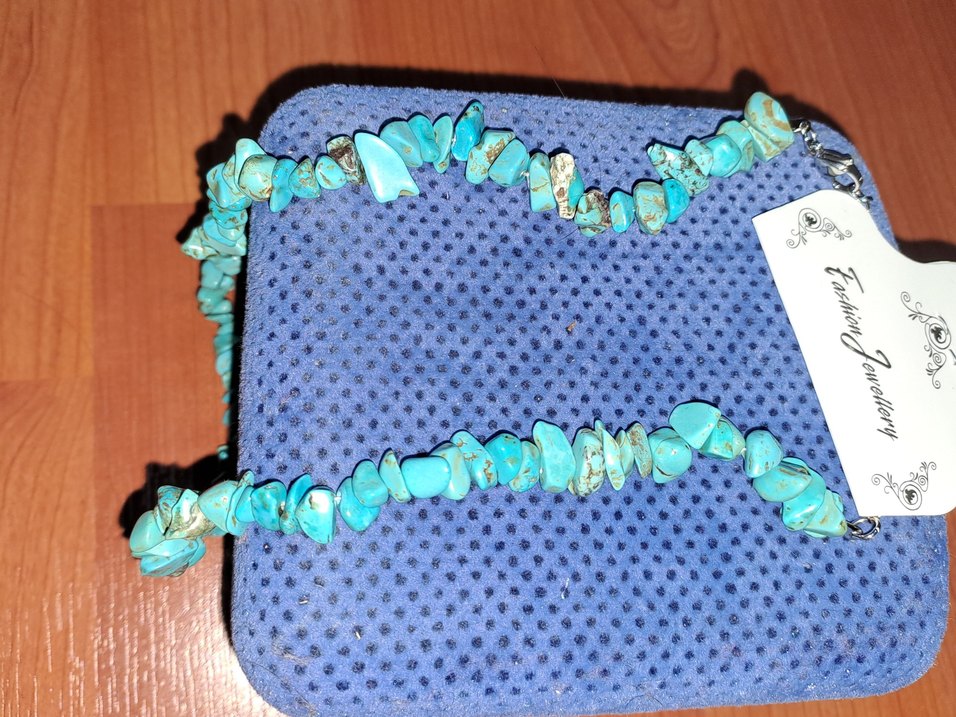 Turkuaz Bayan  Kolye - Görsel 2