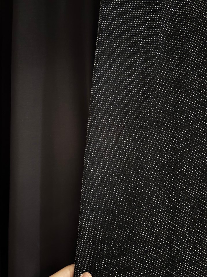 Siyah Uzun Kollu Salaş Kadın Elbise - Görsel 2