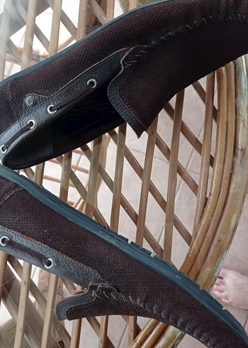 Kahverengi Süet deri erkek ayakkabı orjinal kemal tanca - Görsel 5