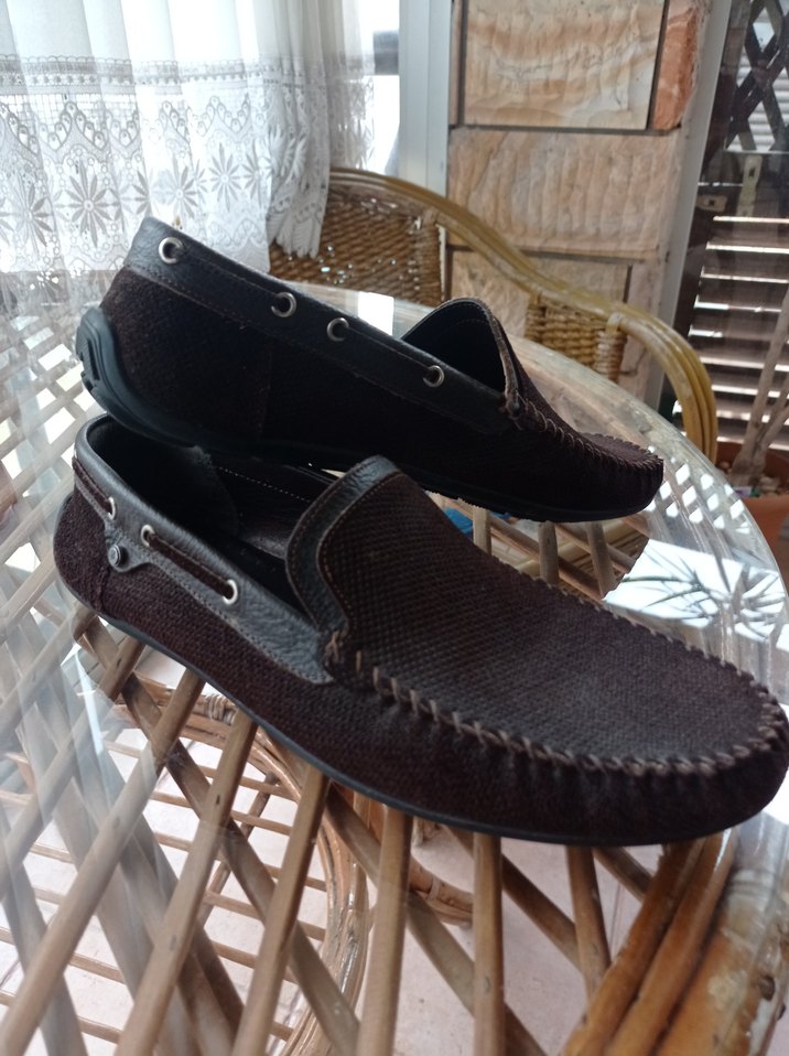 Kahverengi Süet deri erkek ayakkabı orjinal kemal tanca - Görsel 3