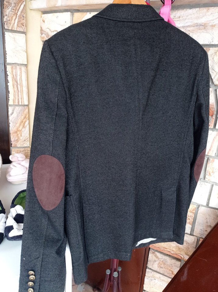 Düğmeli Gri Erkek Ceket çok şik - Görsel 3