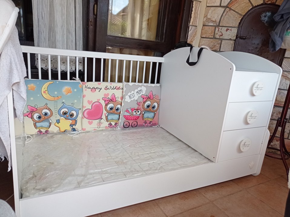 çilek markadır mobilya bebek yatağı çekmeceli ! - Görsel 4
