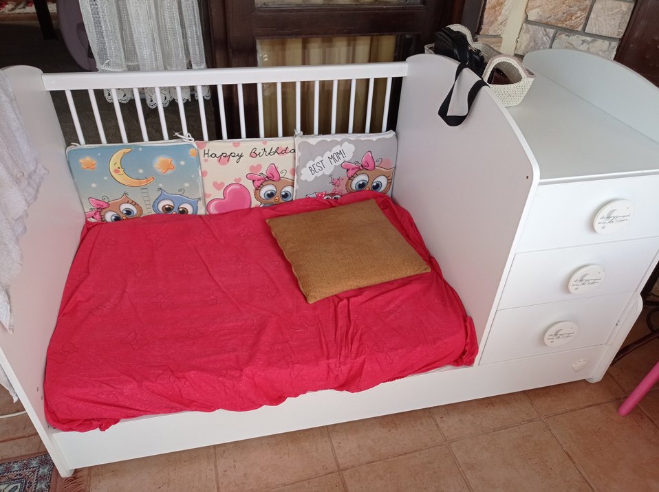 çilek markadır mobilya bebek yatağı çekmeceli ! - Görsel 3