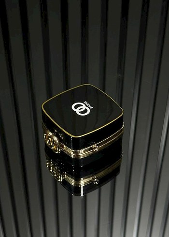 Zincir Detaylı Siyah ithal çanta - Görsel 5