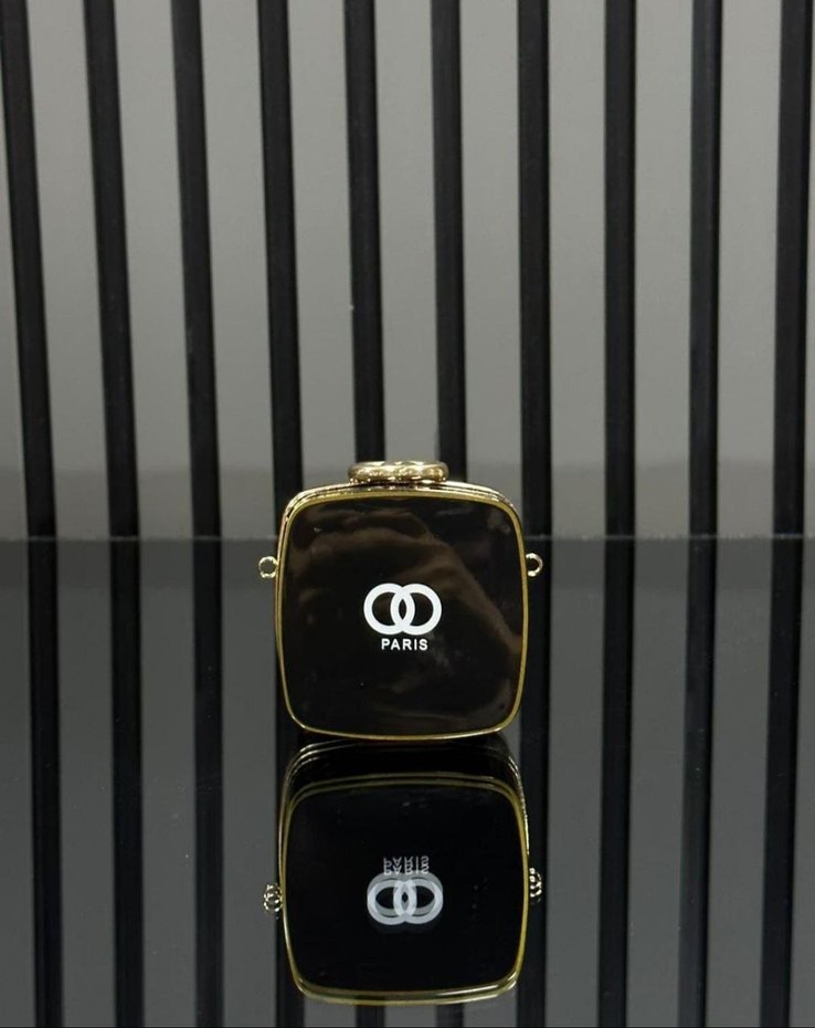 Zincir Detaylı Siyah ithal çanta - Görsel 4