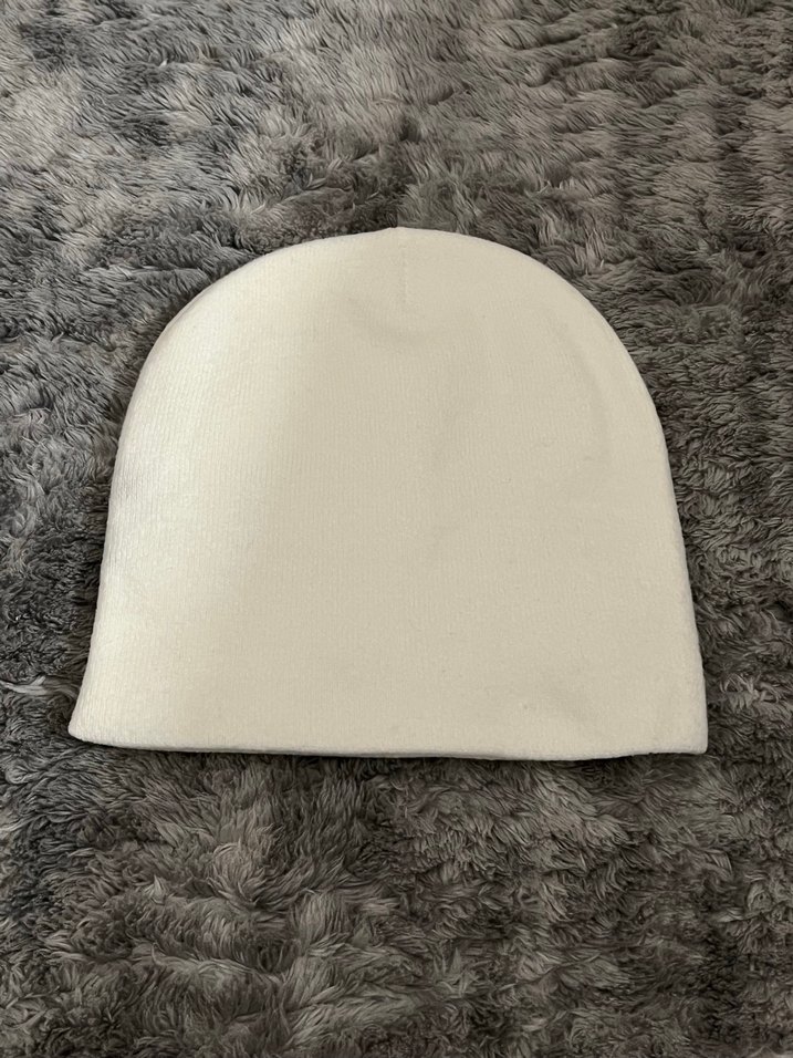 Kadın Beyaz SC Desenli Bere - Görsel 2